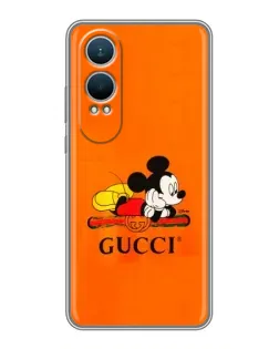 Чехол для OnePlus Nord CE4 Lite с картинкой «Микки Маус Gucci — оранж» Чехол для OnePlus Nord CE4 Lite с картинкой «Микки Маус Gucci — оранж»