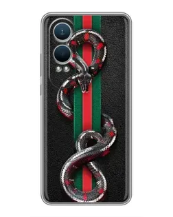 Чехол для OnePlus Nord CE4 Lite с картинкой «Gucci — змея на полосе» Чехол для OnePlus Nord CE4 Lite с картинкой «Gucci — змея на полосе»