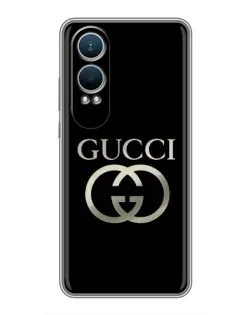 Чехол для OnePlus Nord CE4 Lite с картинкой «Gucci — золото на черном» Чехол для OnePlus Nord CE4 Lite с картинкой «Gucci — золото на черном»