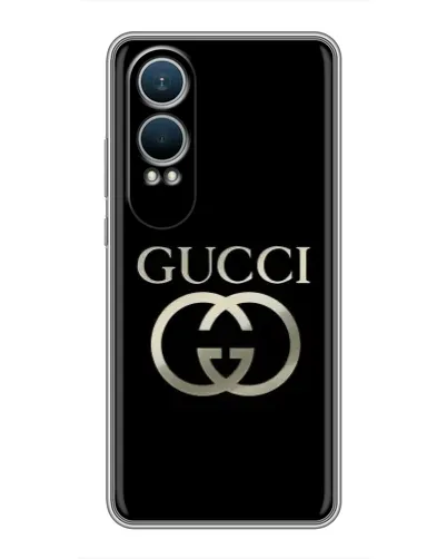 Чехол для OnePlus Nord CE4 Lite с картинкой «Gucci — золото на черном» Чехол для OnePlus Nord CE4 Lite с картинкой «Gucci — золото на черном»