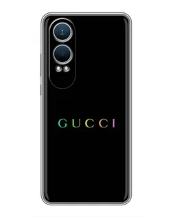 Чехол для OnePlus Nord CE4 Lite с картинкой «Gucci — неоновый минимализм» Чехол для OnePlus Nord CE4 Lite с картинкой «Gucci — неоновый минимализм»