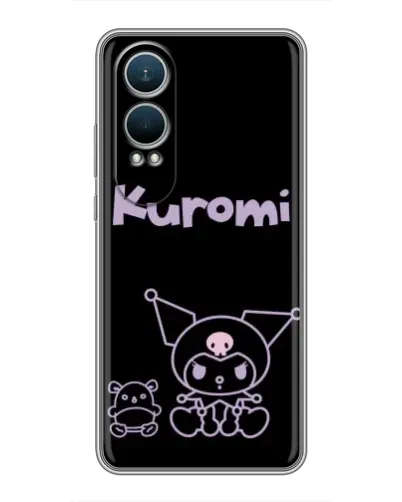 Чехол для OnePlus Nord CE4 Lite с картинкой «Kuromi — черный минимализм» Чехол для OnePlus Nord CE4 Lite с картинкой «Kuromi — черный минимализм»