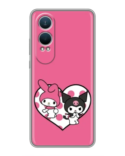 Чехол для OnePlus Nord CE4 Lite с картинкой «Kuromi и My Melody» Чехол для OnePlus Nord CE4 Lite с картинкой «Kuromi и My Melody»