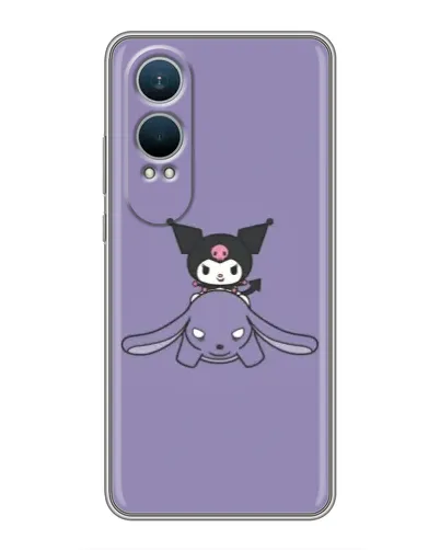 Чехол для OnePlus Nord CE4 Lite с картинкой «Kuromi на лиловом фоне» Чехол для OnePlus Nord CE4 Lite с картинкой «Kuromi на лиловом фоне»