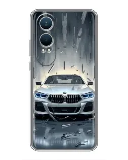 Чехол для OnePlus Nord CE4 Lite с картинкой «BMW в свете фар»