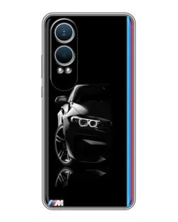 Чехол для OnePlus Nord CE4 Lite с картинкой «Силуэт BMW в темноте»