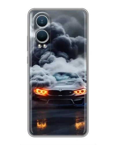 Чехол для OnePlus Nord CE4 Lite с картинкой «BMW в дыму»