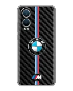 Чехол для OnePlus Nord CE4 Lite с картинкой «Эмблема BMW и карбон»