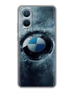 Чехол для OnePlus Nord CE4 Lite с картинкой «Логотип BMW — лед»
