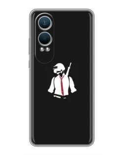 Чехол для OnePlus Nord CE4 Lite с картинкой «PUBG — силуэт воина»