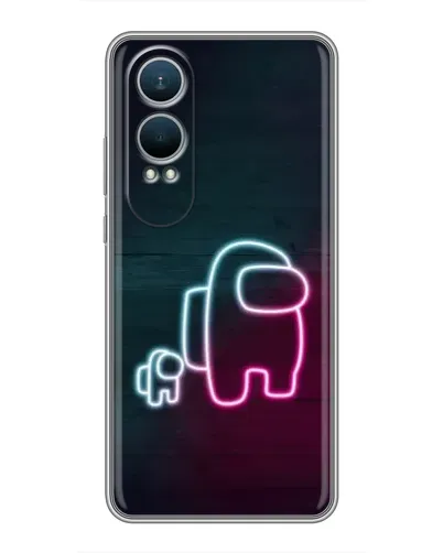 Чехол для OnePlus Nord CE4 Lite с картинкой «Among Us неон-арт»