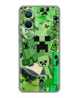 Чехол для OnePlus Nord CE4 Lite с картинкой «Криперы Minecraft»