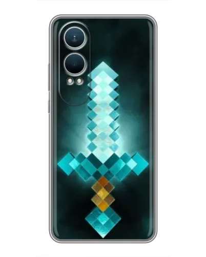 Чехол для OnePlus Nord CE4 Lite с картинкой «Алмазный меч неон»