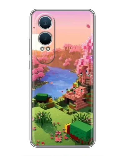 Чехол для OnePlus Nord CE4 Lite с картинкой «Розовое дерево Minecraft»