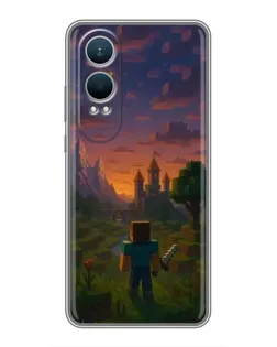 Чехол для OnePlus Nord CE4 Lite с картинкой «Стив у башни»