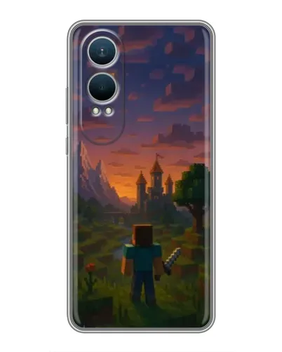 Чехол для OnePlus Nord CE4 Lite с картинкой «Стив у башни»