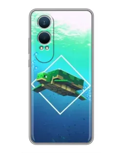 Чехол для OnePlus Nord CE4 Lite с картинкой «Черепаха Minecraft»
