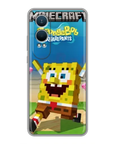 Чехол для OnePlus Nord CE4 Lite с картинкой «Губка Боб Minecraft» Чехол для OnePlus Nord CE4 Lite с картинкой «Губка Боб Minecraft»