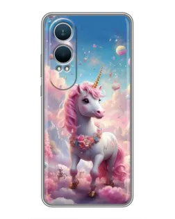 Чехол для OnePlus Nord CE4 Lite с картинкой «Единорог среди облаков»