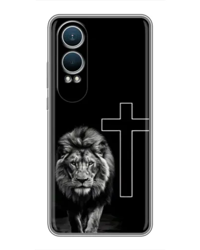 Чехол для OnePlus Nord CE4 Lite с картинкой «Лев и Крест» Чехол для OnePlus Nord CE4 Lite с картинкой «Лев и Крест»