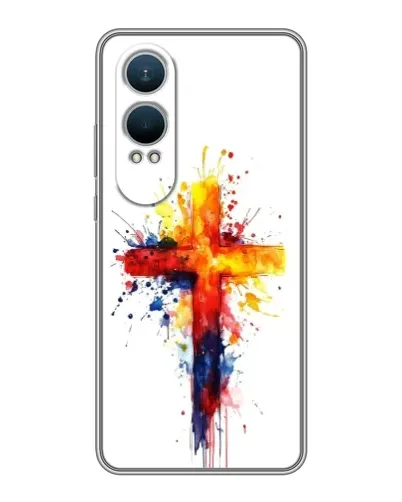 Чехол для OnePlus Nord CE4 Lite с картинкой «Акварельный крест» Чехол для OnePlus Nord CE4 Lite с картинкой «Акварельный крест»