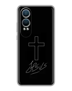 Чохол для OnePlus Nord CE4 Lite з картинкою «Графічний хрест Jesus» Чохол для OnePlus Nord CE4 Lite з картинкою «Графічний хрест Jesus»