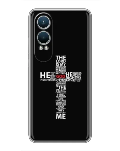 Чохол для OnePlus Nord CE4 Lite з картинкою «Текстовий хрест» Чохол для OnePlus Nord CE4 Lite з картинкою «Текстовий хрест»