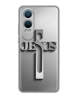 Чохол для OnePlus Nord CE4 Lite з картинкою «Металевий хрест Jesus» Чохол для OnePlus Nord CE4 Lite з картинкою «Металевий хрест Jesus»