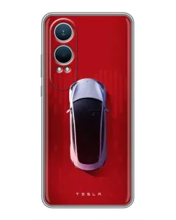 Чехол для OnePlus Nord CE4 Lite с картинкой «Tesla Top View»