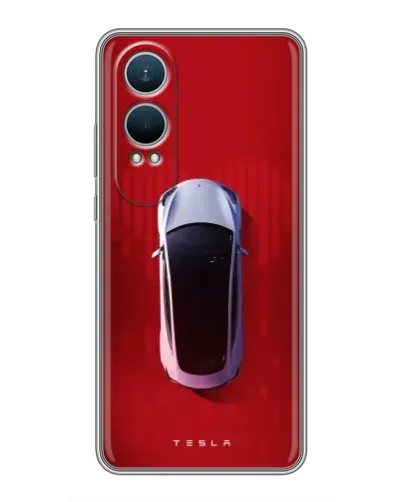Чехол для OnePlus Nord CE4 Lite с картинкой «Tesla Top View»