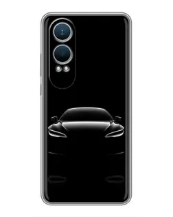 Чехол для OnePlus Nord CE4 Lite с картинкой «Силуэт Tesla Night»