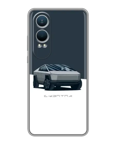 Чехол для OnePlus Nord CE4 Lite с картинкой «Серебристый Cybertruck Tesla»