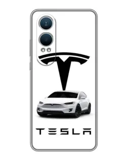 Чехол для OnePlus Nord CE4 Lite с картинкой «Tesla White Style»