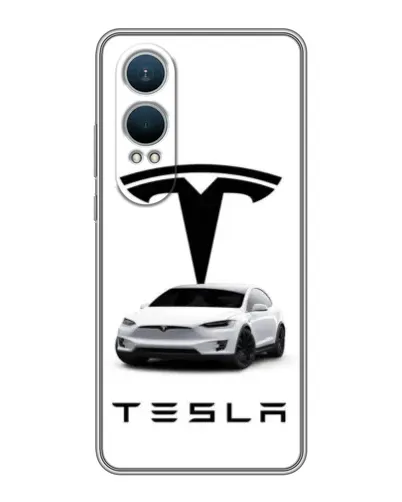 Чехол для OnePlus Nord CE4 Lite с картинкой «Tesla White Style»