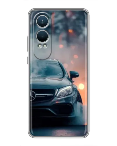 Чехол для OnePlus Nord CE4 Lite с картинкой «Mercedes — ночной город»