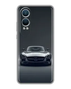 Чехол для OnePlus Nord CE4 Lite с картинкой «Mercedes на черном»