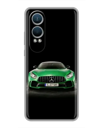 Чехол для OnePlus Nord CE4 Lite с картинкой «Mercedes — неоновый лого»