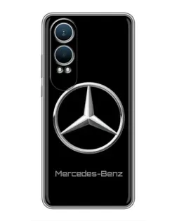 Чехол для OnePlus Nord CE4 Lite с картинкой «Mercedes Silver Logo»