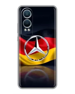 Чехол для OnePlus Nord CE4 Lite с картинкой «Mercedes — флаг Германии»