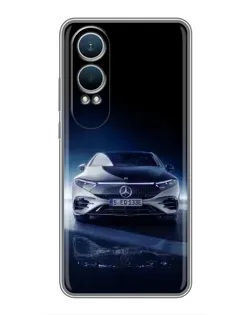 Чехол для OnePlus Nord CE4 Lite с картинкой «Ночной Mercedes EQ»