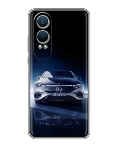 Чехол для OnePlus Nord CE4 Lite с картинкой «Ночной Mercedes EQ»