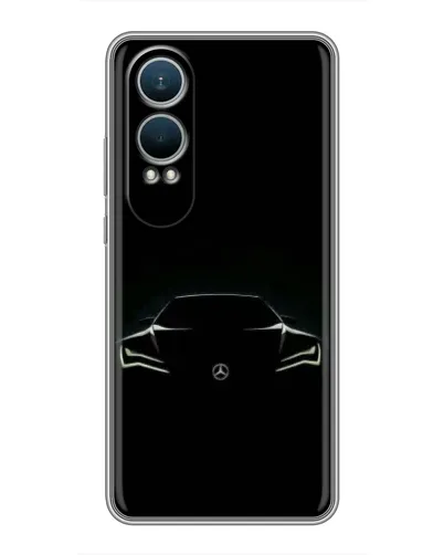 Чехол для OnePlus Nord CE4 Lite с картинкой «Mercedes — силуэт авто» Чехол для OnePlus Nord CE4 Lite с картинкой «Mercedes — силуэт авто»