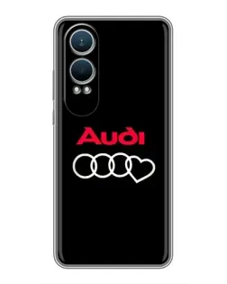 Чехол для OnePlus Nord CE4 Lite с картинкой «Логотип Audi Heart»
