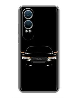 Чехол для OnePlus Nord CE4 Lite с картинкой «Audi — ночной контур»
