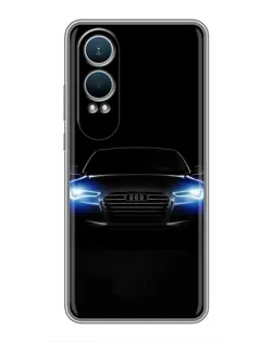 Чехол для OnePlus Nord CE4 Lite с картинкой «Audi в неоне»