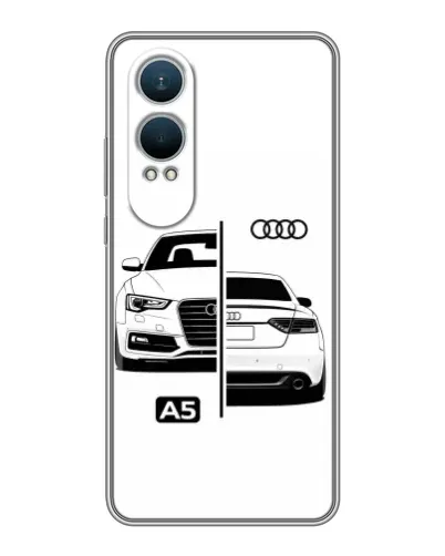Чехол для OnePlus Nord CE4 Lite с картинкой «Audi — контрастный дизайн» Чехол для OnePlus Nord CE4 Lite с картинкой «Audi — контрастный дизайн»
