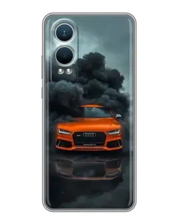 Чехол для OnePlus Nord CE4 Lite с картинкой «Audi в облаках дыма»