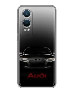 Чехол для OnePlus Nord CE4 Lite с картинкой «Audi — градиентный контур»