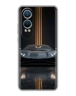 Чехол для OnePlus Nord CE4 Lite с картинкой «Lamborghini золотые линии»