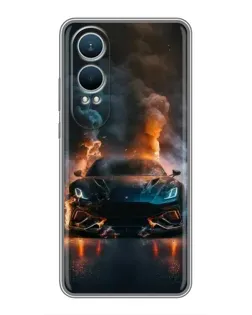 Чехол для OnePlus Nord CE4 Lite с картинкой «Lamborghini дымная эстетика»